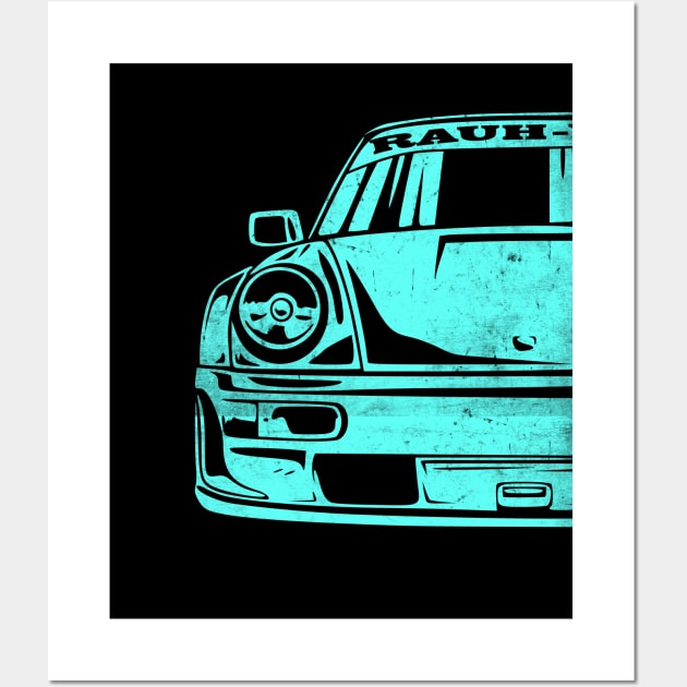 Classic 911 964 RWB JDM Race Car Wall Art by Automotive Apparel & Accessoires